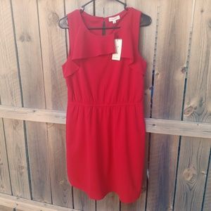 Crescent ruffle top dress